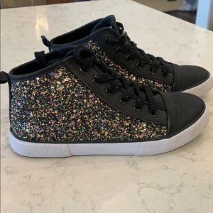 Little girl high top sneakers